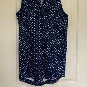 Vineyard Vines Womens LARGE Star Sankaty Lucaya Dress Dark Blue